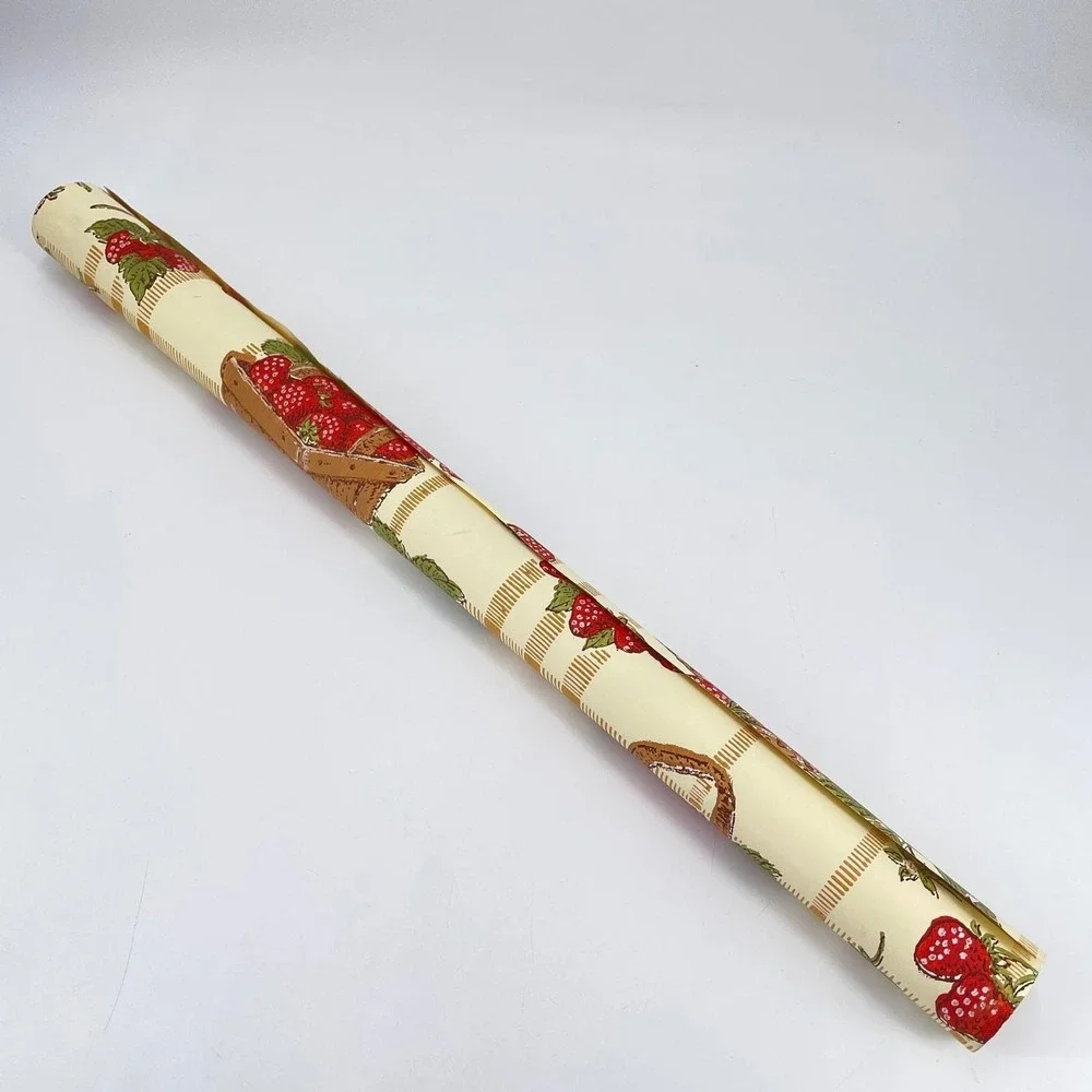 Vintage Imperial Strawberry Basket Wall Paper 70s Kitsch Kitchen 82